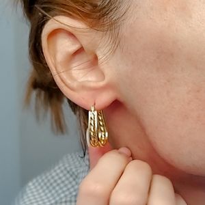 Boucles d'oreilles plaquées or